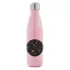 Μεταλλικό παγούρι θερμός Ροζ Ιριδίζον (Stainless steel), διπλού τοιχώματος, 500ml