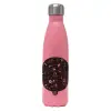 Μεταλλικό παγούρι θερμός Ροζ Ματ (Stainless steel), διπλού τοιχώματος, 500ml