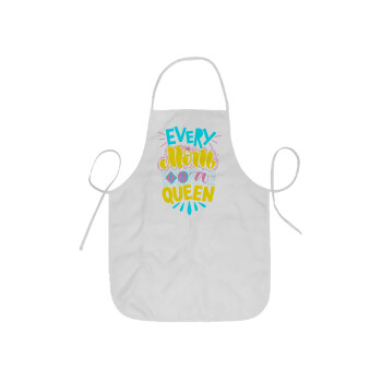 Every mom is a Queen, Ποδιά Σεφ ολόσωμη κοντή  Παιδική (44x62cm)