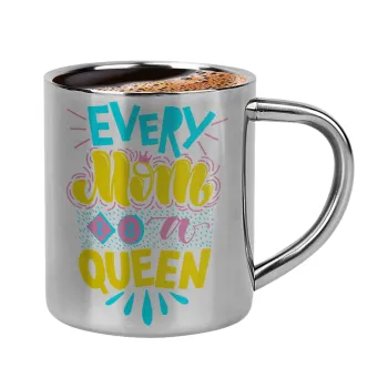 Every mom is a Queen, Κουπάκι μεταλλικό διπλού τοιχώματος για espresso (220ml)