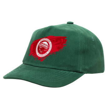 Olympiacos F.C., Children's Baseball Cap, 100% Cotton Drill, GREEN (COTTON, CHILDREN'S, ONE SIZE)