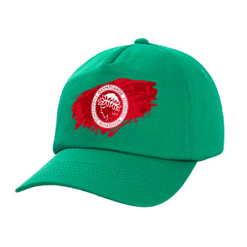 Olympiacos F.C., Καπέλο Ενηλίκων Baseball, 100% Βαμβακερό,  Πράσινο (ΒΑΜΒΑΚΕΡΟ, ΕΝΗΛΙΚΩΝ, UNISEX, ONE SIZE)