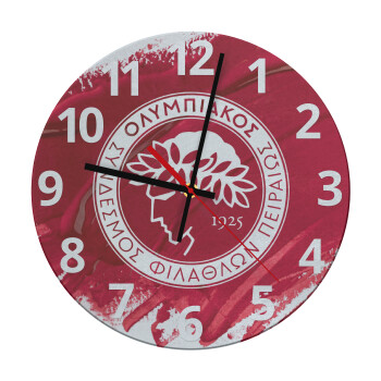 Olympiacos F.C., Ρολόι τοίχου γυάλινο (30cm)