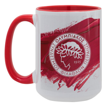 Olympiacos F.C., Κούπα Mega 15oz, κεραμική Κόκκινη, 450ml