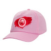 Casual children's baseball cap, 100% Cotton Twill, PINK (COTTON, CHILDREN'S, ONE SIZE)