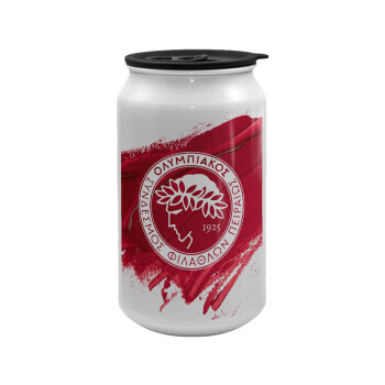 Olympiacos F.C., Κούπα ταξιδιού μεταλλική με καπάκι (tin-can) 500ml