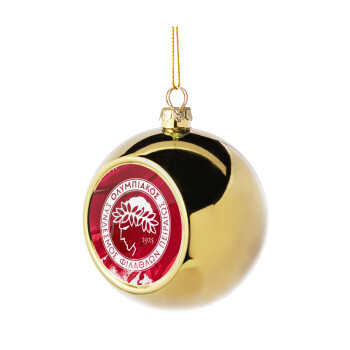 Olympiacos F.C., Χριστουγεννιάτικη μπάλα δένδρου Χρυσή 8cm