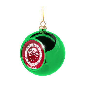 Olympiacos F.C., Χριστουγεννιάτικη μπάλα δένδρου Πράσινη 8cm