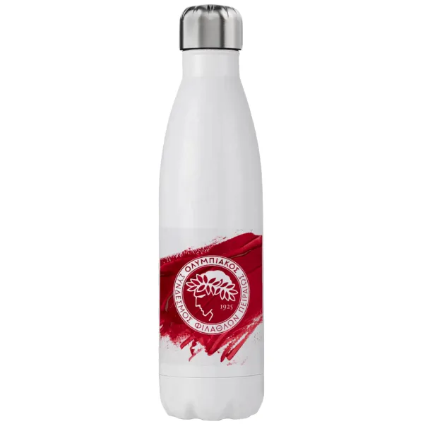 Olympiacos F.C. — Μεταλλικό παγούρι θερμός (Stainless steel), διπλού τοιχώματος, 750ml