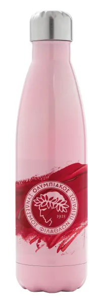 Olympiacos F.C. — Metal mug thermos Pink Iridiscent (Stainless steel), double wall, 500ml