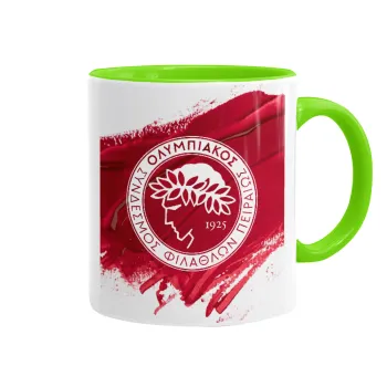 Olympiacos F.C., Κούπα χρωματιστή βεραμάν, κεραμική, 330ml