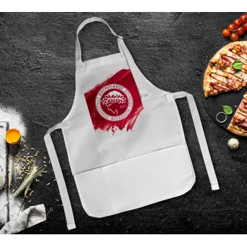 Olympiacos F.C., Ποδιά Σεφ Ολόσωμη Παιδική (με ρυθμιστικά και 2 τσέπες)