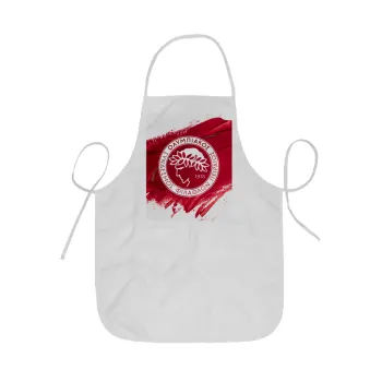 Olympiacos F.C., Ποδιά Σεφ ολόσωμη κοντή  Παιδική (44x62cm)