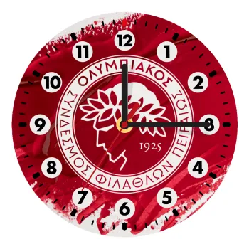 Olympiacos F.C., Wooden wall clock (20cm)