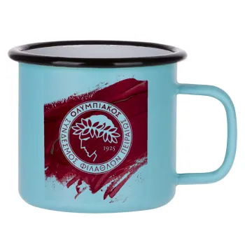 Olympiacos F.C., Κούπα Μεταλλική εμαγιέ ΜΑΤ σιέλ 360ml