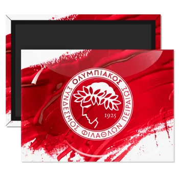 Olympiacos F.C., Ορθογώνιο μαγνητάκι ψυγείου διάστασης 9x6cm