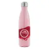 Μεταλλικό παγούρι θερμός Ροζ Ιριδίζον (Stainless steel), διπλού τοιχώματος, 500ml