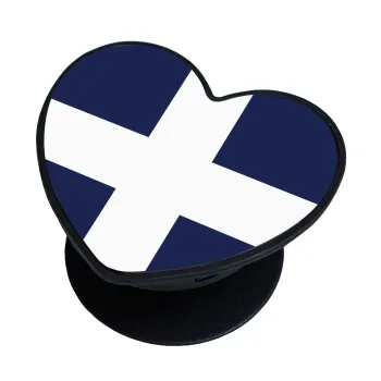 Ελληνική σημαία, Hellas, Phone Holders Stand  καρδιά Μαύρο Βάση Στήριξης Κινητού στο Χέρι