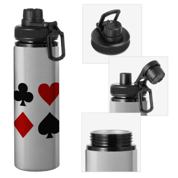 Τραπουλόχαρτα, Metallic water bottle with safety cap, 850ml aluminum