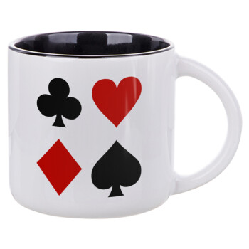 Τραπουλόχαρτα, Κούπα κεραμική 400ml Λευκή/Μαύρη