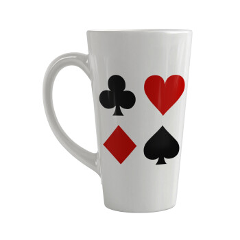 Τραπουλόχαρτα, Κούπα κωνική Latte Μεγάλη, κεραμική, 450ml