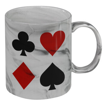 Τραπουλόχαρτα, Mug ceramic marble style, 330ml