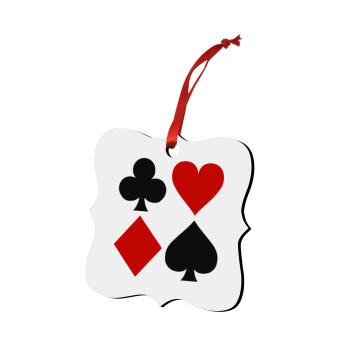 Τραπουλόχαρτα, Christmas ornament polygon wooden 7.5cm