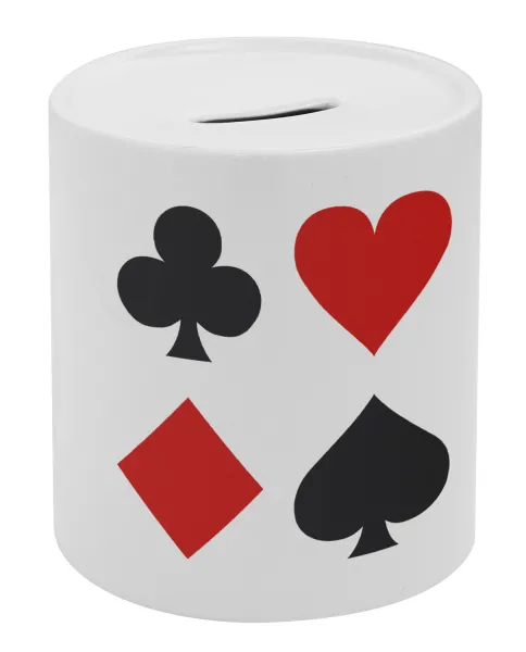 Τραπουλόχαρτα — Porcelain money box with stopper