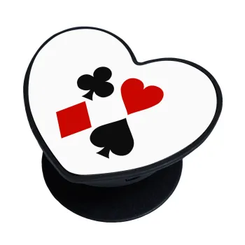 Τραπουλόχαρτα, Phone Holders Stand  καρδιά Μαύρο Βάση Στήριξης Κινητού στο Χέρι