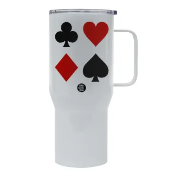 Τραπουλόχαρτα, Tumbler με καπάκι, διπλού τοιχώματος (θερμό) 750L