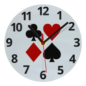 Τραπουλόχαρτα, Ρολόι τοίχου γυάλινο (20cm)