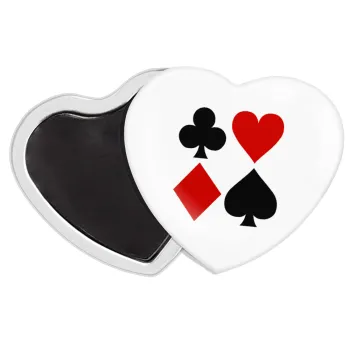 Τραπουλόχαρτα, Μαγνητάκι καρδιά (57x52mm)