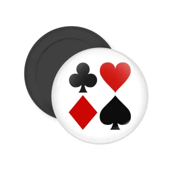 Τραπουλόχαρτα, Μαγνητάκι ψυγείου στρογγυλό διάστασης 5cm