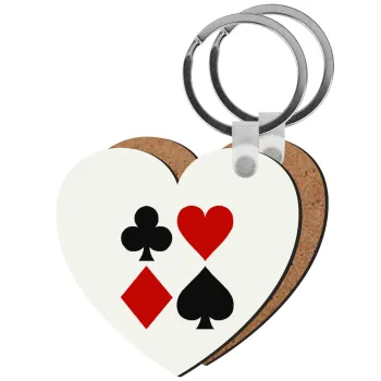 Τραπουλόχαρτα, Μπρελόκ Ξύλινο καρδιά MDF