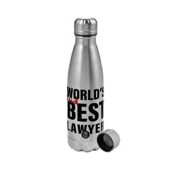 2nd, World Best Lawyer , Μεταλλικό παγούρι νερού, ανοξείδωτο ατσάλι, 750ml
