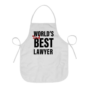 2nd, World Best Lawyer , Chef Apron Short Full Length Adult (63x75cm)