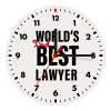 2nd, World Best Lawyer , Ρολόι τοίχου ξύλινο (20cm)