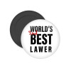 2nd, World Best Lawyer , Μαγνητάκι ψυγείου στρογγυλό διάστασης 5cm
