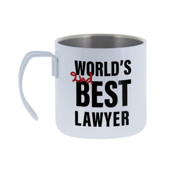 2nd, World Best Lawyer , Mug Stainless steel double wall 400ml