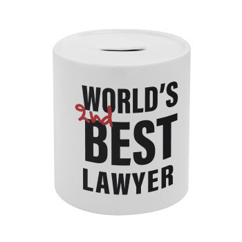 2nd, World Best Lawyer , Κουμπαράς πορσελάνης με τάπα