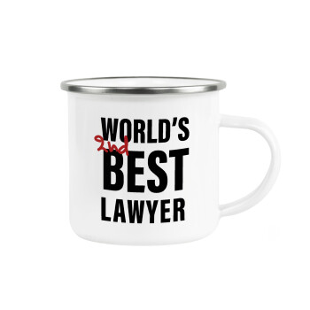 2nd, World Best Lawyer , Κούπα Μεταλλική εμαγιέ λευκη 360ml