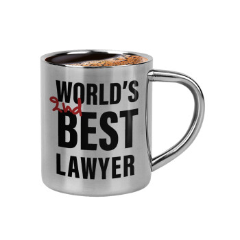 2nd, World Best Lawyer , Κουπάκι μεταλλικό διπλού τοιχώματος για espresso (220ml)