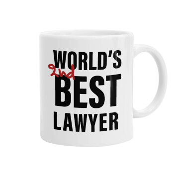 2nd, World Best Lawyer , Κούπα, κεραμική, 330ml