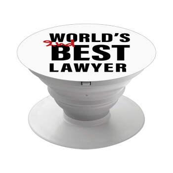 2nd, World Best Lawyer , Phone Holders Stand  White Hand-held Mobile Phone Holder