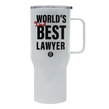 2nd, World Best Lawyer , Mega Stainless steel Tumbler with lid, double wall 750L