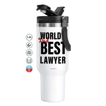 2nd, World Best Lawyer , Mega Stainless steel Tumbler with lid, double wall 1,2L