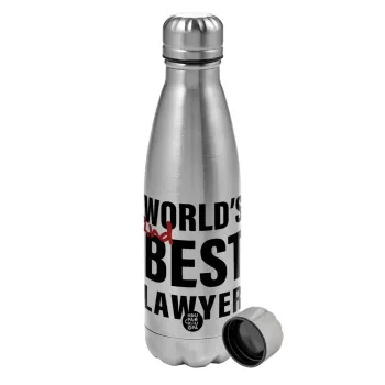 2nd, World Best Lawyer , Metallic water bottle, stainless steel, 750ml