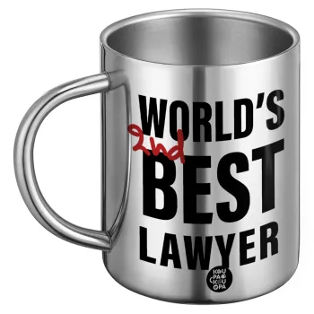 2nd, World Best Lawyer , BIG Mug Stainless steel double wall (450ml)