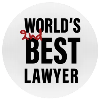 2nd, World Best Lawyer , Mousepad Round 20cm