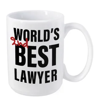 2nd, World Best Lawyer , Κούπα Mega, κεραμική, 450ml